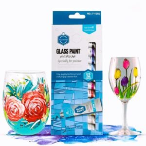 Glass Paint 12 Colors Set 12ml 1